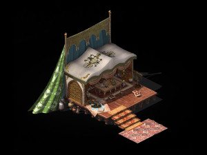 army-banquet-big food props 01 Modèle 3D