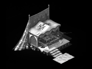 army-banquet-big food props 01 Modèle 3D