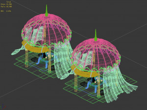 army-banquet-big food props 02 Modello 3D