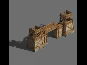 barracks-gate 301 3Dモデル