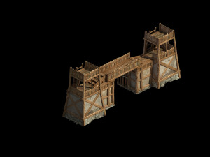 barracks-gate 301 Modelo 3D