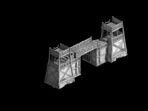 barracks-gate 301 Modelo 3D