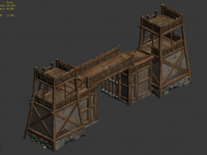 barracks-gate 301 Modelo 3D