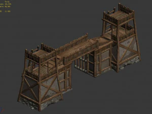 barracks-gate 301 3D Model