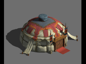 barracks-big tent 361 3D 모델