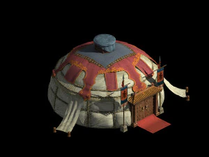 barracks-big tent 361 3D Model