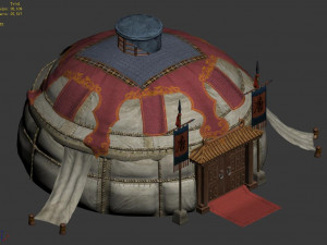 barracks-big tent 361 Modelo 3D