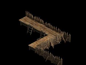 barracks-floating terrace 25 3D Модель