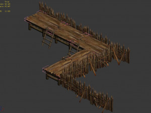 barracks-floating terrace 25 3D Модель