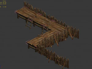 barracks-floating terrace 25 3D Model