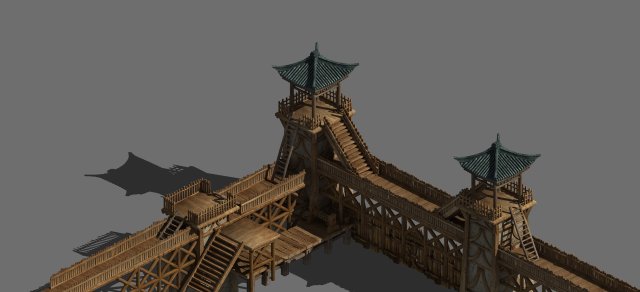 barracks-dam 75 Model 3D .c4d .max .obj .3ds .fbx .stl .blend 