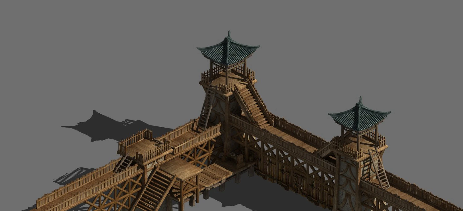 barracks-dam 75 3D Model .c4d .max .obj .3ds .fbx .stl .blend 