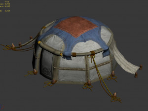 barracks-small tent-37 3D Model
