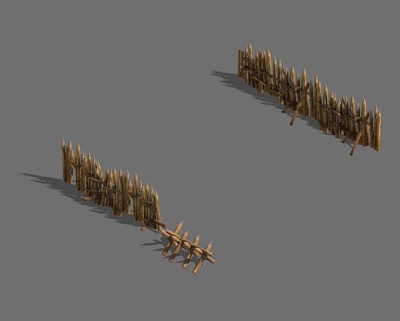 barracks-fence 31 3D Model .c4d .max .obj .3ds .fbx .stl .blend 