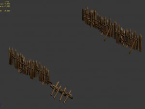 barracks-fence 31 3D Model