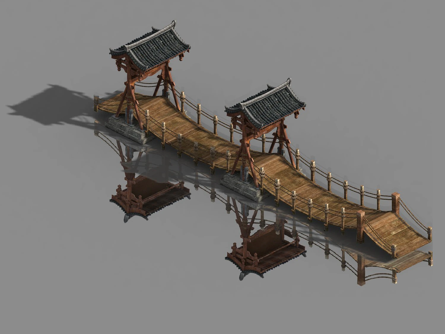 pavilion-boardwalk 0132 3D Model .c4d .max .obj .3ds .fbx .stl .blend 