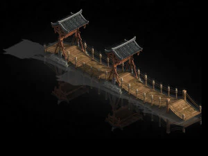 pavilion-boardwalk 0132 3D Model