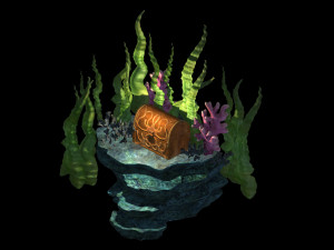 dragon palace-props-undersea plant 02 3D Модель