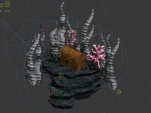 dragon palace-props-undersea plant 02 3D Модель