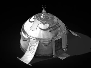 camping-yurt-tent 05 3D Model