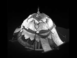 yurt-tent-red style 01 3D Model