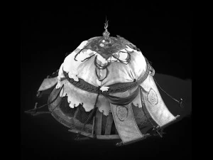 yurt-tent-red style 01 3D Model