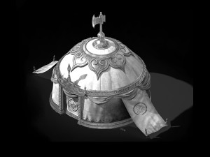mongolia-military-green tent 12 Modello 3D