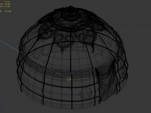 mongolia-military-green tent 13 Model 3D