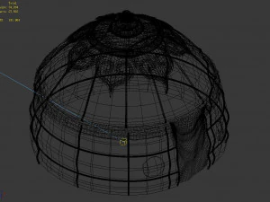 mongolia-military-green tent 13 3D Model