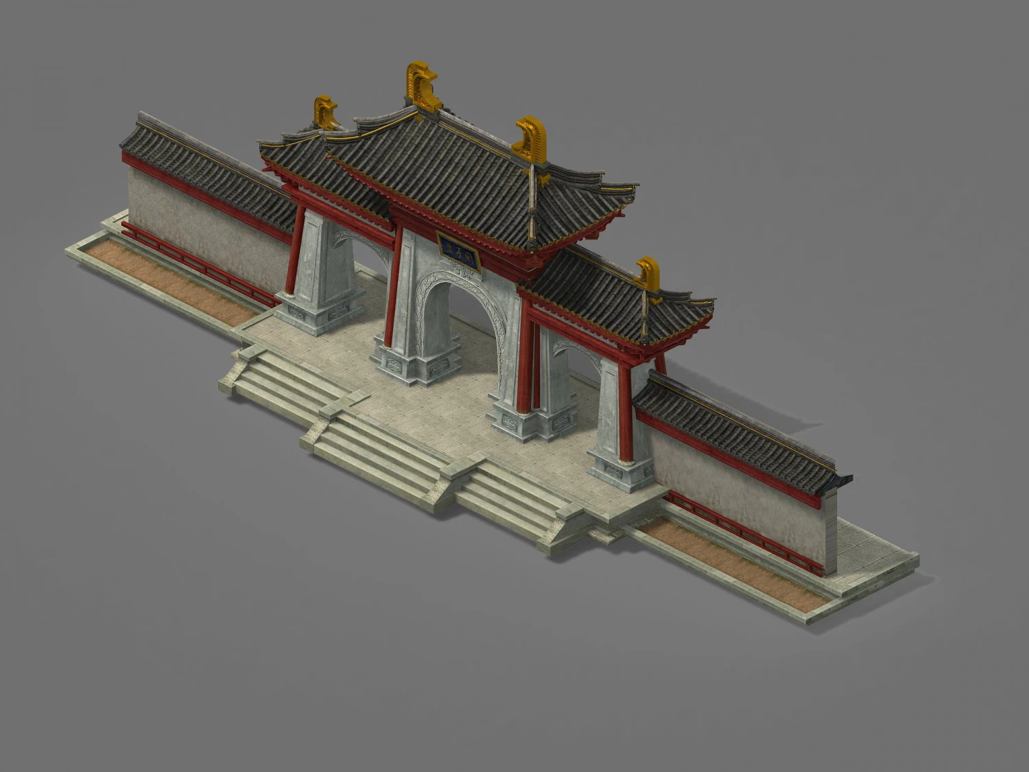 ming dynasty-imperial college 3D Model .c4d .max .obj .3ds .fbx .stl .blend