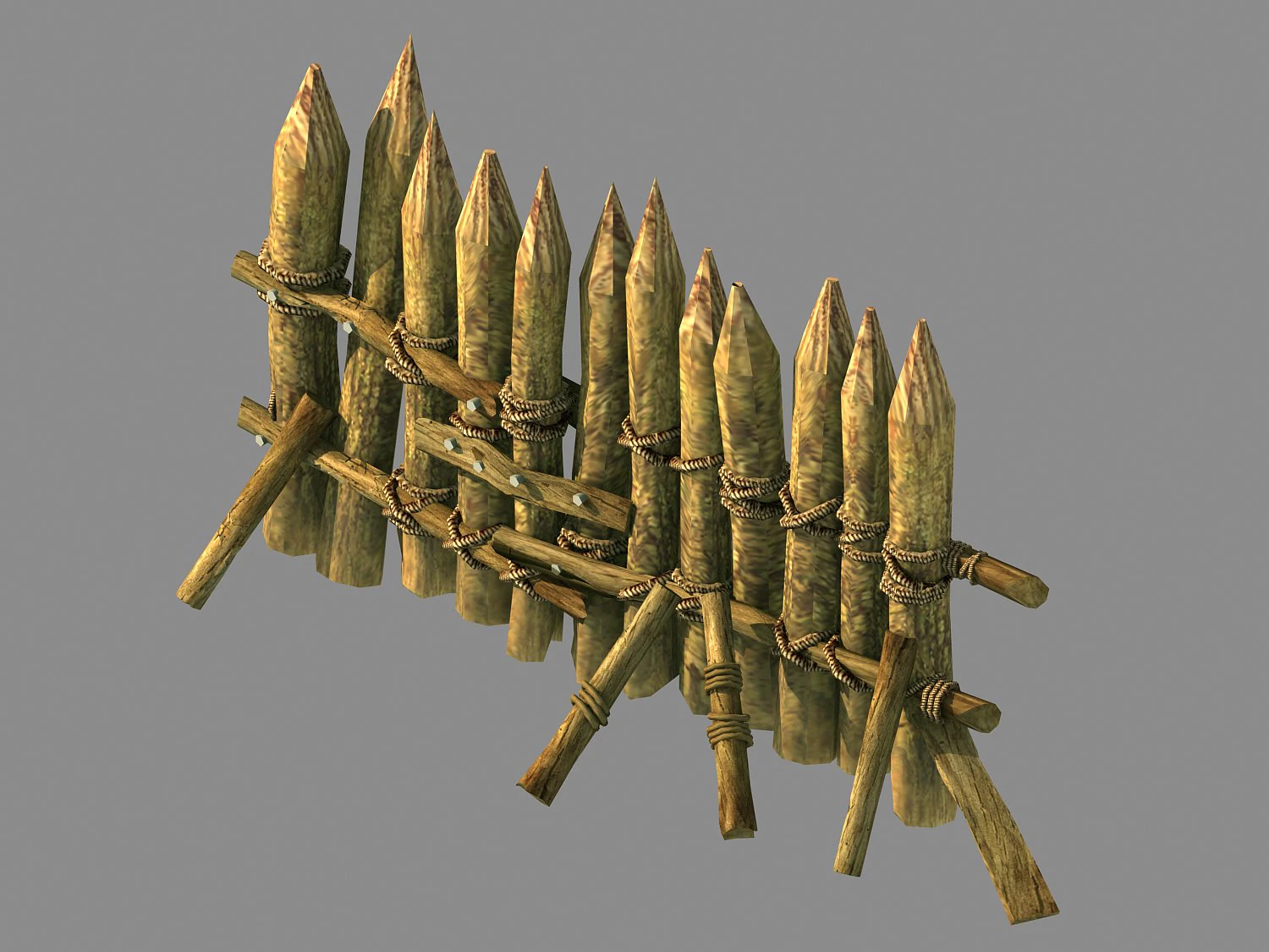 wood-guardrail-fence 0 3D Model .c4d .max .obj .3ds .fbx .stl .blend 