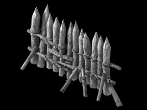 wood-guardrail-fence 0 3D Модель