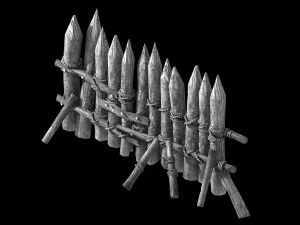 wood-guardrail-fence 0 3D Model