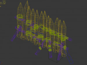 wood-guardrail-fence 0 3D Model