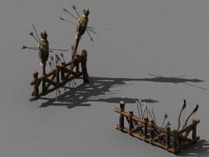 wood-guard-fence-arrow 01 3D मॉडल