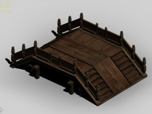 wooden structure-bridge 02 Modello 3D