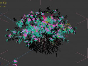 9 thousand years of flat peach tree Modelo 3D