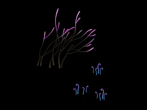 Baihua Valley-plant-fluorescentie 3D Model