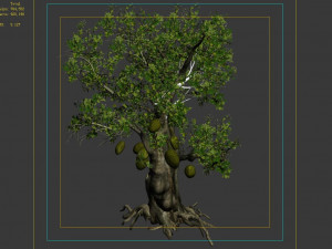hundred forests-plants-jackfruit 21 3D Model