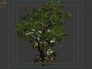 hundred forests-plants-jackfruit 23 3D Model