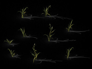hundred forests-plants-grass 002 3Dモデル