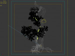 hundred forests-plants-pink flower tree 03 3D Model