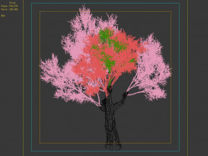 hundred forests-plants-sui di tree 01 3D Model
