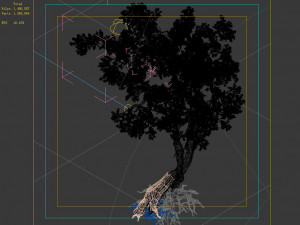 hundred forests-plants-apricot tree 04 3D Model