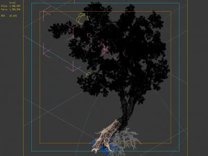 hundred forests-plants-apricot tree 04 3D Model