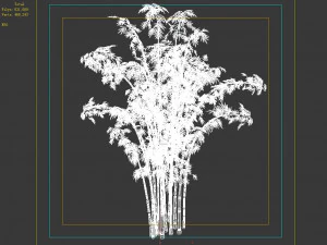 hundred forests-plants-bamboo 01 3D Model