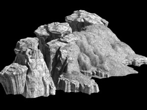 grassland-vegetation-grass and rock 07 Modelo 3D
