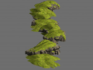 grassland-vegetation-grass and rock 08 3Dモデル