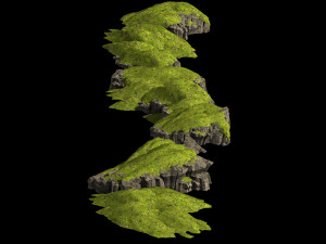 grassland-vegetation-grass and rock 08 Modelo 3D