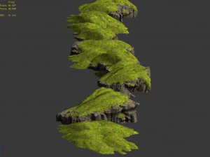 grassland-vegetation-grass and rock 08 3D Model